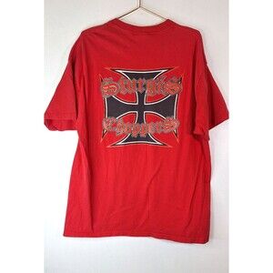 Vtg Y2K STURGIS CHOPPERS Tee Graphic T-Shirt Adult XL Biker Motorcycle Grunge